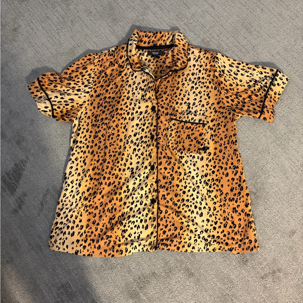 Simply Vera Vera Wang Leopard Print Pajama Top